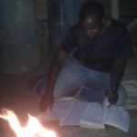 Kelvin studying in Tanzania