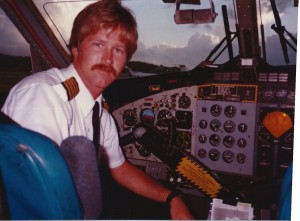 Cap'n Eric in the Twin Otter