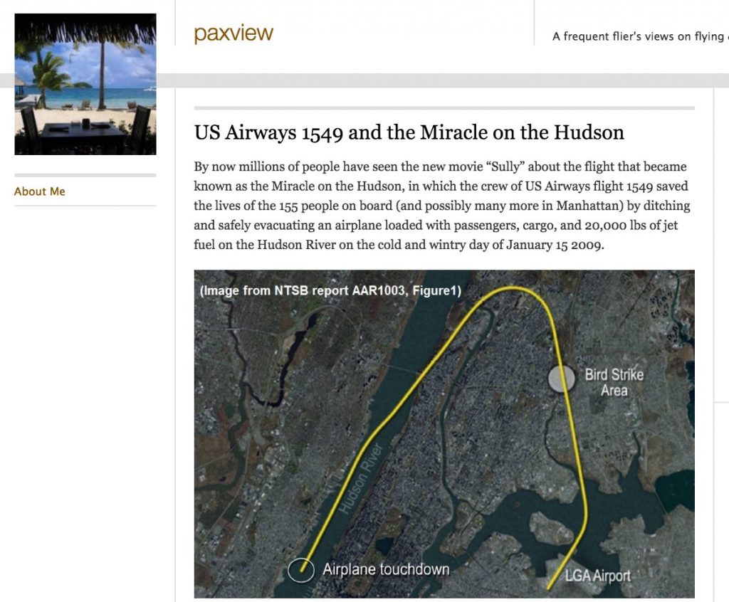 paxview Sully Movie and Miracle on the Hudson Lessons