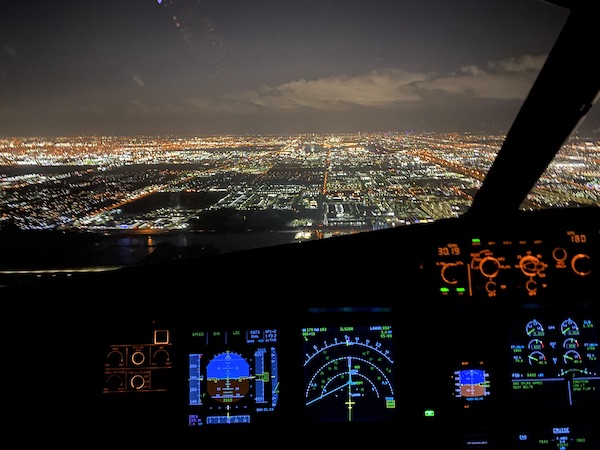 Las Vegas Strip Cockpit Photo from a Pilot